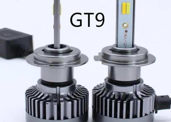 Gt9  H7 Car Headlight Bulb 50W 6000lumen 3 Color Led Headlight 4300K 3000K 6000K