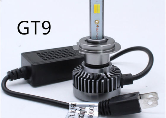 Gt9  H7 Car Headlight Bulb 50W 6000lumen 3 Color Led Headlight 4300K 3000K 6000K