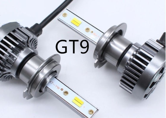 Gt9  H7 Car Headlight Bulb 50W 6000lumen 3 Color Led Headlight 4300K 3000K 6000K